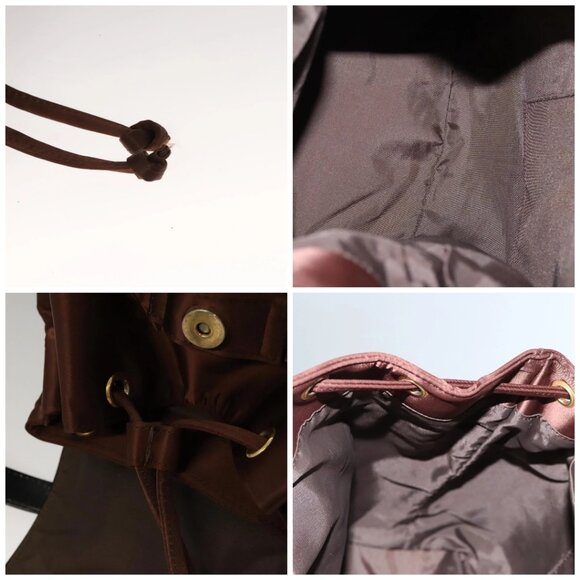 BALENCIAGA Backpack Nylon Brown Auth bs24055 - Picture 15 of 16